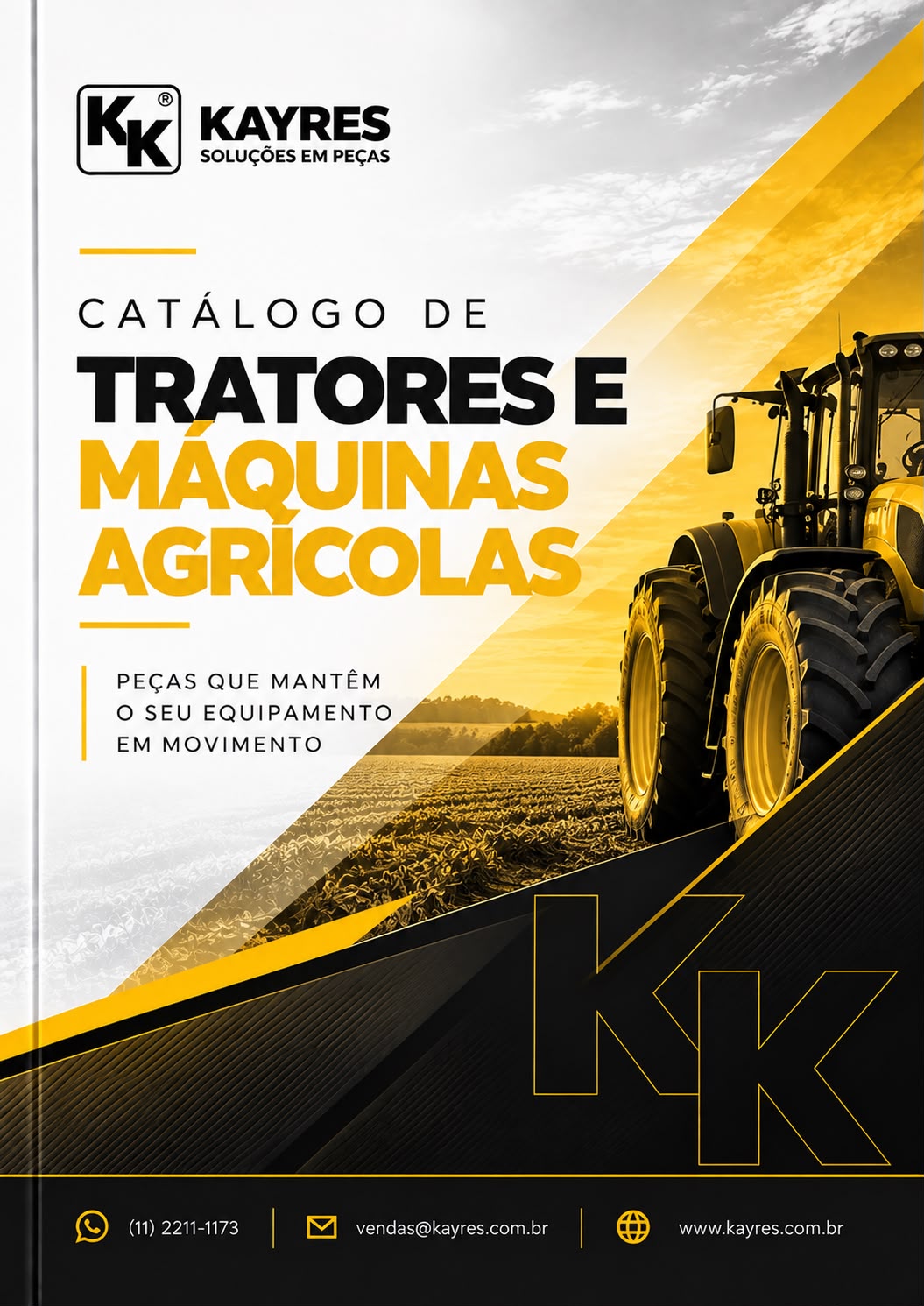 Capa do catálogo de Tratores e máquinas agrícolas Kayres