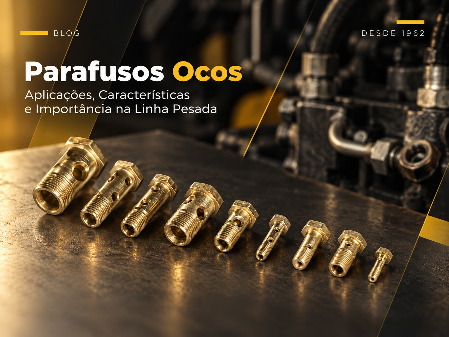 Parafusos ocos: aplicações, características e importância na linha pesada